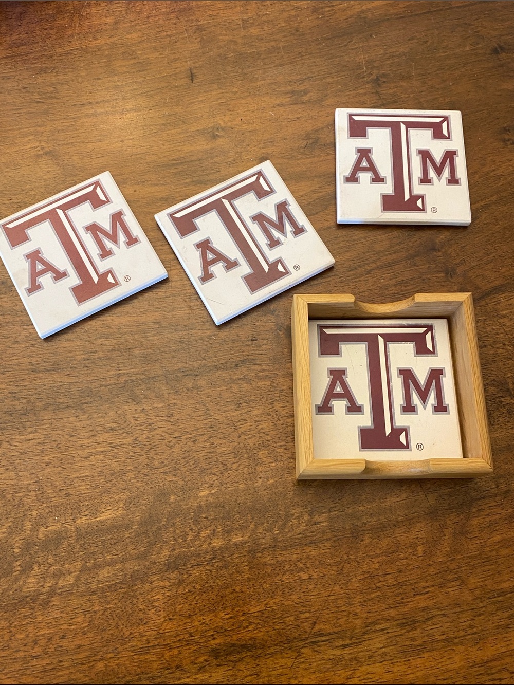 Texas A&M Coaster Set